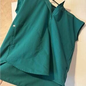 Teal Green Scrub Top